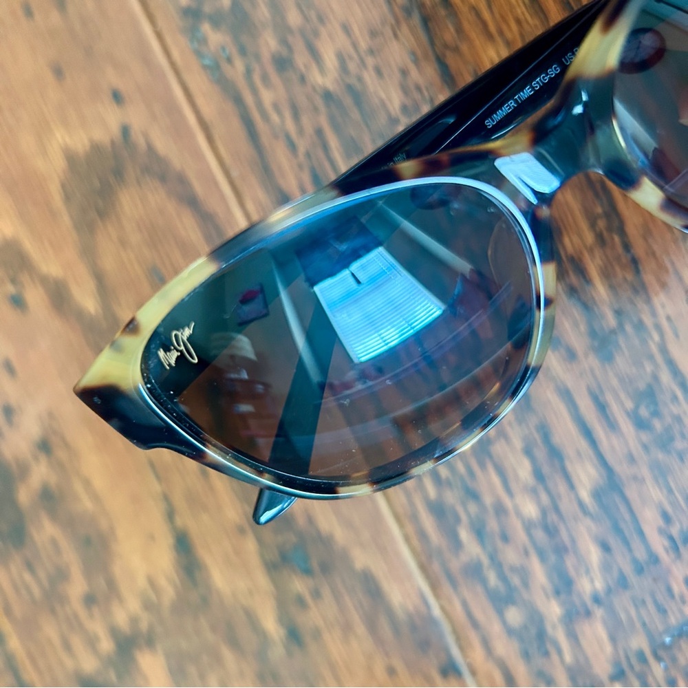 Maui Jim Summer Time Polarized Sunglasses MJ732 Tortoise/Bronze - Picture 3 of 12
